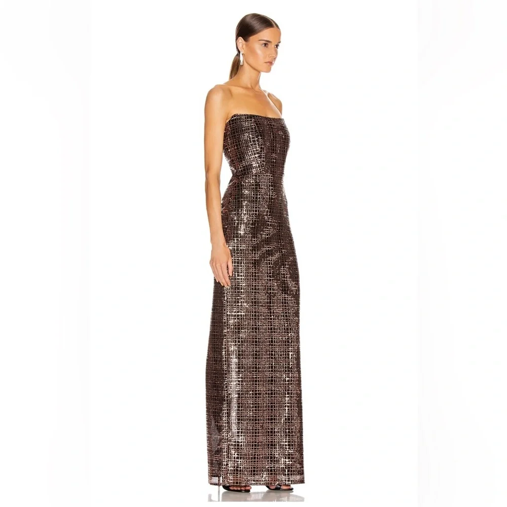 MICHELLE MASON, Corset Gown in Shell, size 6